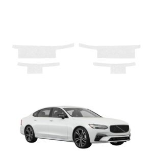 Komplektas 4w1 Bespalvė techninė apsauginė danga slenksčiams Volvo S90 Sedan 5D (2016-2020) GRIZZ HeavyDuty Clear