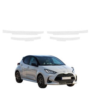 Komplektas 4w1 Bespalvė techninė apsauginė danga slenksčiams Toyota Yaris HEV (2020-2026) GRIZZ HeavyDuty Clear