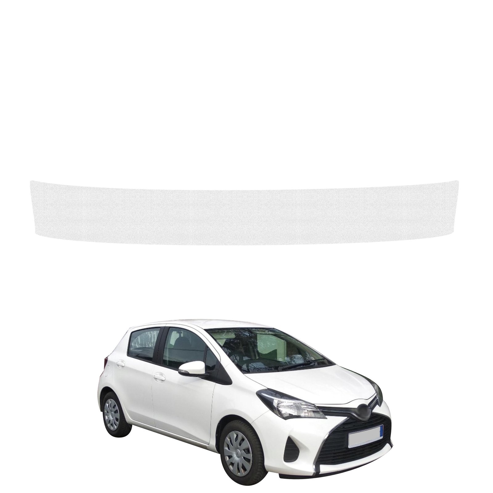 Bespalvė techninė apsauginė danga bagažinės slenksčiui Toyota Yaris (2011-2016) GRIZZ HeavyDuty Clear