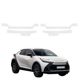 Komplektas 4w1 Bespalvė techninė apsauginė danga slenksčiams Toyota C-HR (2023-2026) GRIZZ HeavyDuty Clear