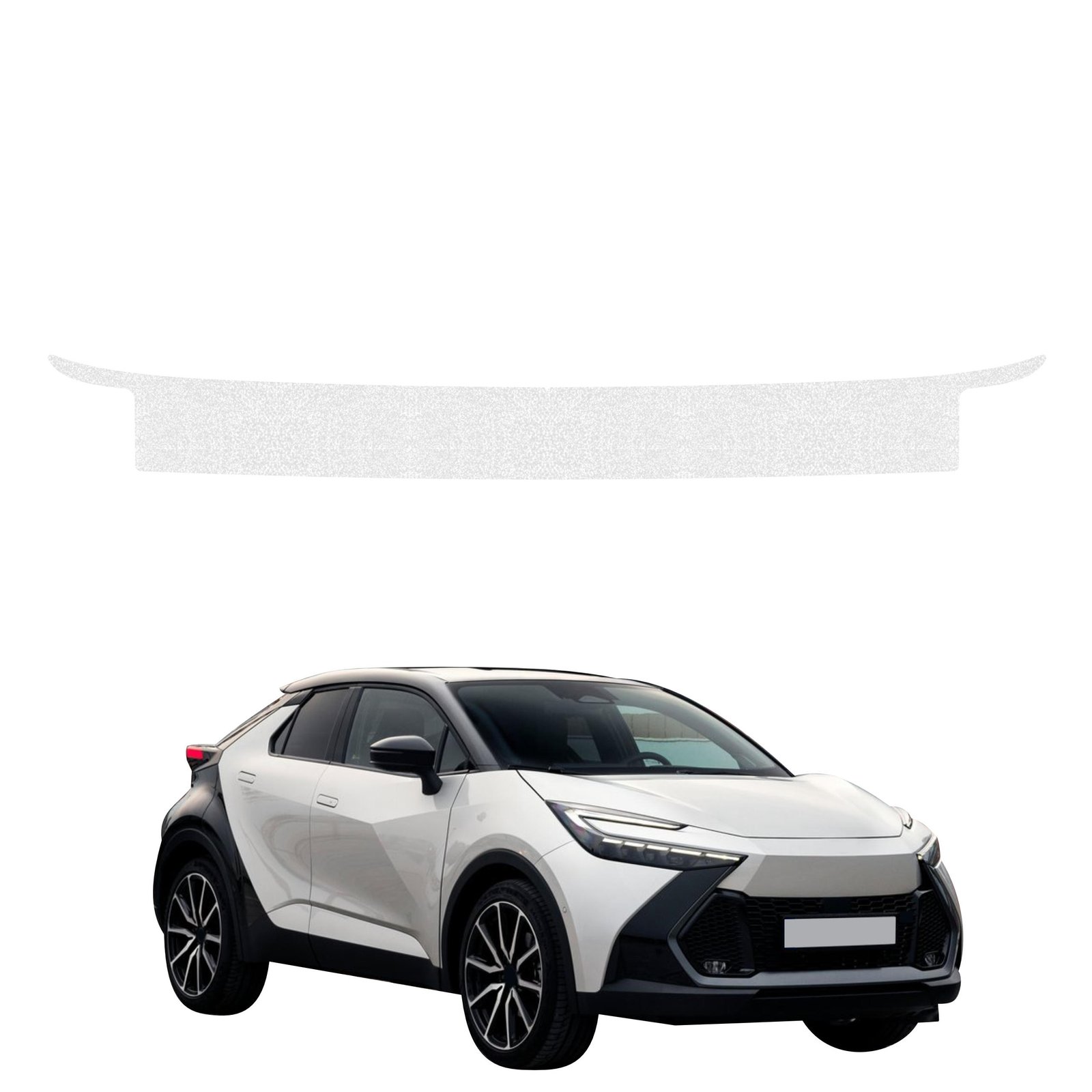 Bespalvė techninė apsauginė danga bagažinės slenksčiui Toyota C-HR (2023-2026) GRIZZ HeavyDuty Clear