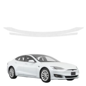 Bespalvė techninė apsauginė danga bagažinės slenksčiui Tesla Model S (2023-2026) GRIZZ HeavyDuty Clear