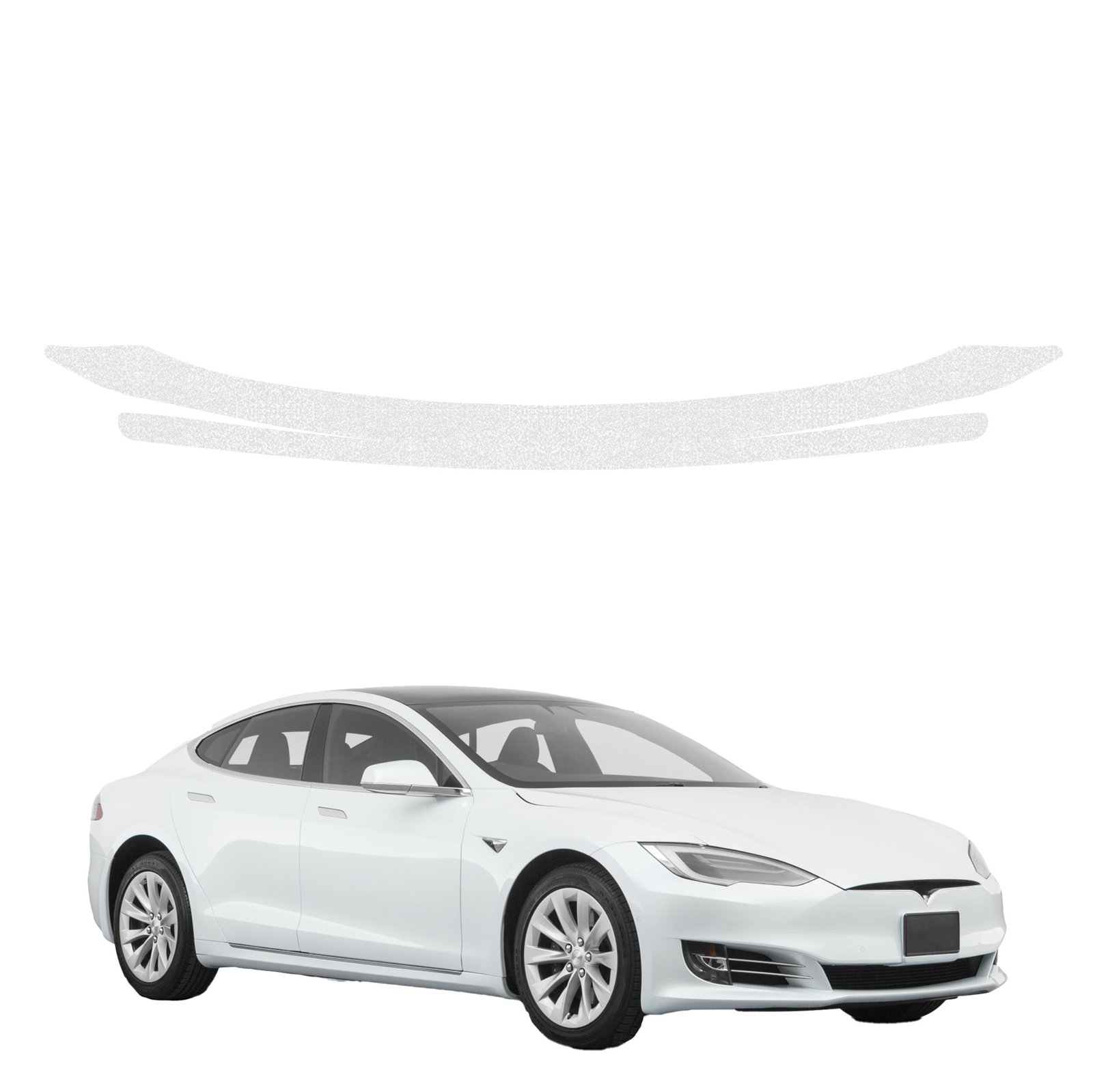 Bespalvė techninė apsauginė danga bagažinės slenksčiui Tesla Model S (2023-2026) GRIZZ HeavyDuty Clear