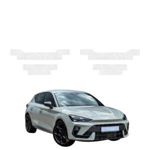 Komplektas 4w1 Balta techninė apsauginė danga slenksčiams Cupra Leon hečbekas (2024-2026) GRIZZ HeavyDuty White