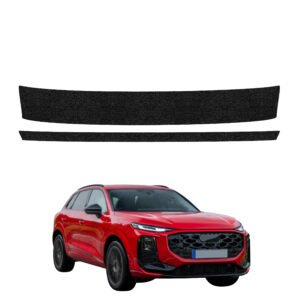 Komplektas 2w1 Juoda techninė apsauginė danga bagažinės slenksčiui Audi Q3 (2025-2026) GRIZZ HeavyDuty Black
