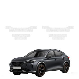 Komplektas 4w1 Balta techninė apsauginė danga slenksčiams Cupra Formentor (2020-2024) GRIZZ HeavyDuty White