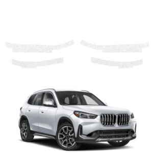 Komplektas 4w1 Balta techninė apsauginė danga slenksčiams BMW X1 (2023-2026) GRIZZ HeavyDuty White