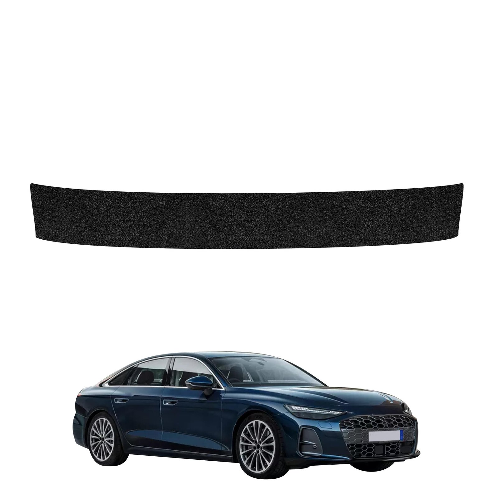 Juoda techninė apsauginė danga bagažinės slenksčiui Audi A6 C9 Limousine (2025-2026) GRIZZ HeavyDuty Black