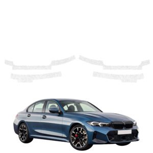 Komplektas 4w1 Balta techninė apsauginė danga slenksčiams BMW 3 Sedan (2025-2026) GRIZZ HeavyDuty White