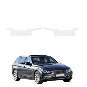 Komplektas 2w1 Balta techninė apsauginė danga slenksčiams BMW 3 F31 universalas Pre-LCI (2011-2015) GRIZZ HeavyDuty White