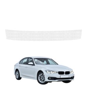 Balta techninė apsauginė danga bagažinės slenksčiui BMW 3 F30 Sedan LCI (2015-2018) GRIZZ HeavyDuty White