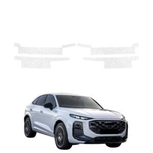 Komplektas 4w1 Balta techninė apsauginė danga slenksčiams Audi Q3 Sportback (2025-2026) GRIZZ HeavyDuty White