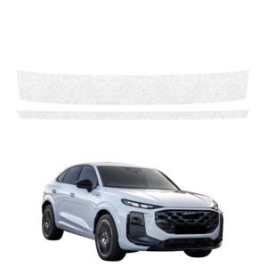 Komplektas 2w1 Balta techninė apsauginė danga bagažinės slenksčiui Audi Q3 Sportback (2025-2026) GRIZZ HeavyDuty White