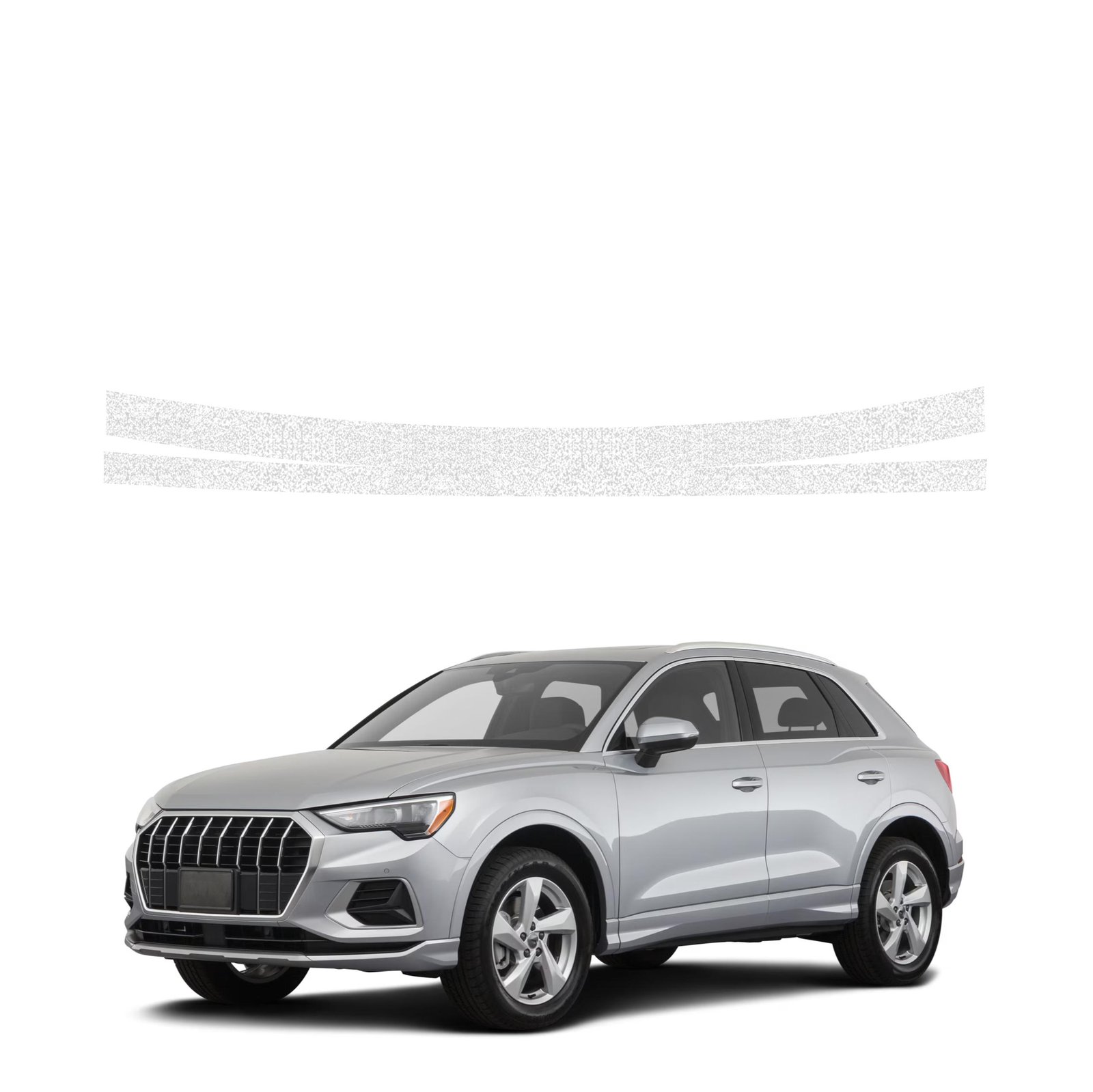 Balta techninė apsauginė danga bagažinės slenksčiui Audi Q3 Sportback (2018-2025) GRIZZ HeavyDuty White