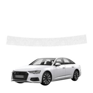 Balta techninė apsauginė danga bagažinės slenksčiui Audi A6 C8 Sedan (2018-2023) GRIZZ HeavyDuty White
