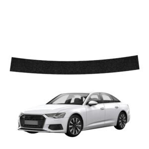 Juoda techninė apsauginė danga bagažinės slenksčiui Audi A6 C8 Sedan (2018-2023) GRIZZ HeavyDuty Black