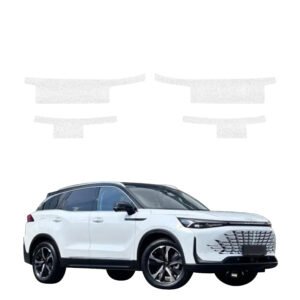 Komplektas 4w1 Balta techninė apsauginė danga slenksčiams BAIC BEIJING 7 (2024-2026) GRIZZ HeavyDuty White