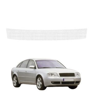 Balta techninė apsauginė danga bagažinės slenksčiui Audi A6 C5 Sedan (1997-2004) GRIZZ HeavyDuty White