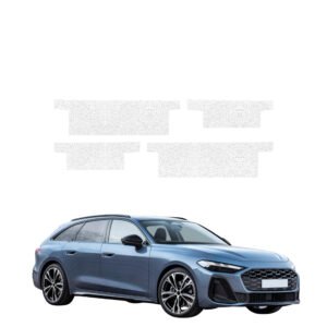 Komplektas 4w1 Balta techninė apsauginė danga slenksčiams Audi A5 B10 Avant (2025-2026) GRIZZ HeavyDuty White