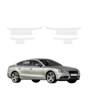Komplektas 4w1 Balta techninė apsauginė danga slenksčiams Audi A5 8T SUV 5D (2007-2016) GRIZZ HeavyDuty White