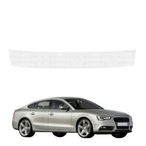 Balta techninė apsauginė danga bagažinės slenksčiui Audi A5 8T 5D (2007-2011) GRIZZ HeavyDuty White