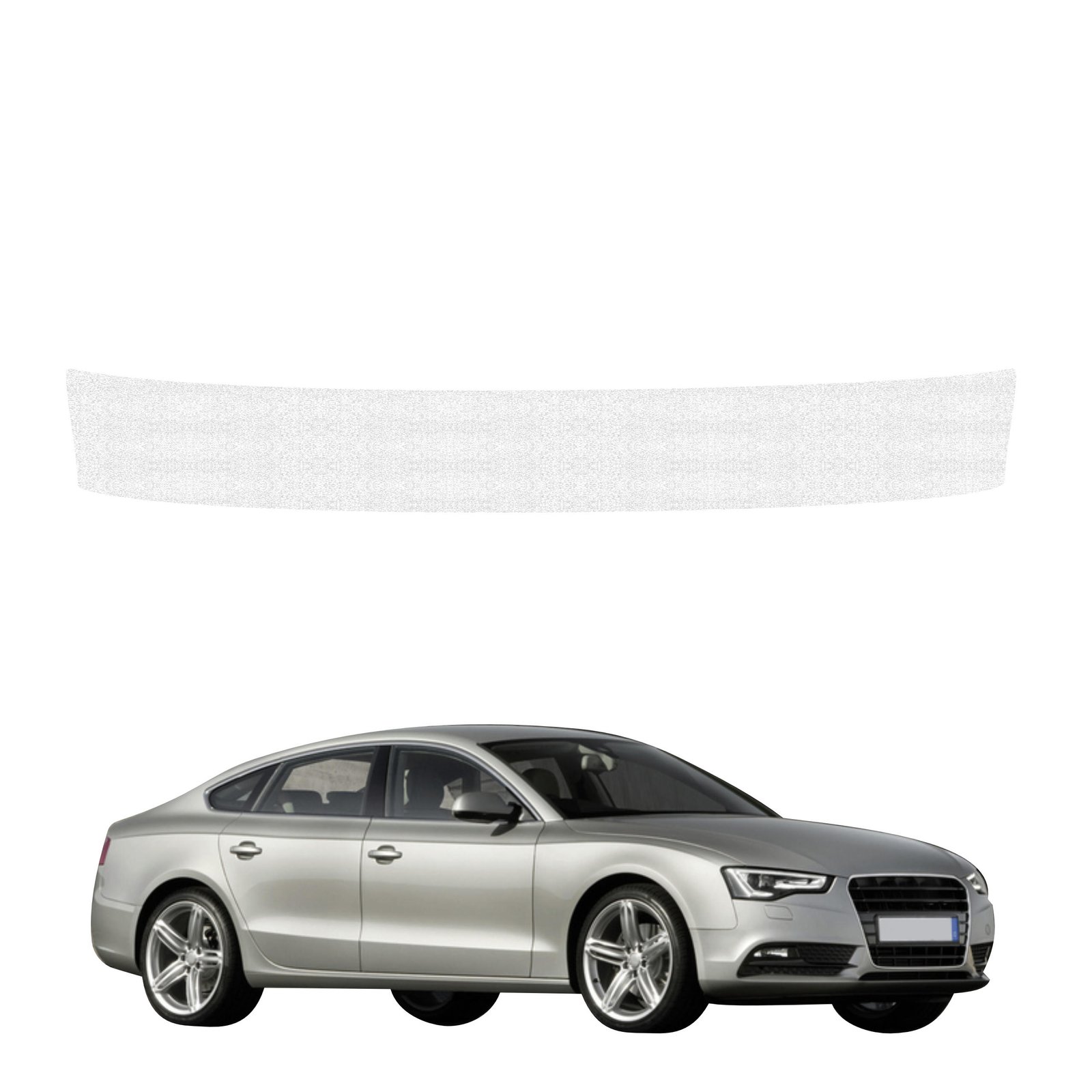 Balta techninė apsauginė danga bagažinės slenksčiui Audi A5 8T 5D (2007-2011) GRIZZ HeavyDuty White