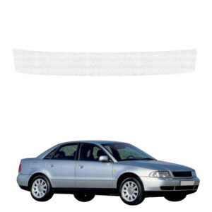 Balta techninė apsauginė danga bagažinės slenksčiui Audi A4 B5 Sedan (1994-2001) GRIZZ HeavyDuty White