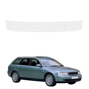 Balta techninė apsauginė danga bagažinės slenksčiui Audi A4 B5 Avant (1994-2001) GRIZZ HeavyDuty White