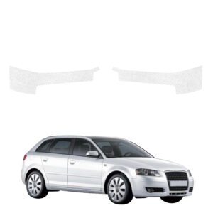 Komplektas 2w1 Balta techninė apsauginė danga slenksčiams Audi A3 8P hečbekas 5D (2008-2012) GRIZZ HeavyDuty White