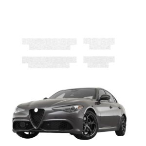 Komplektas 4w1 Balta techninė apsauginė danga slenksčiams Alfa Romeo Giulia (2023-2026) GRIZZ HeavyDuty White