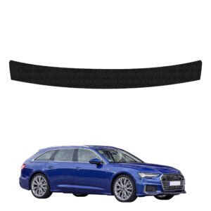 Juoda techninė apsauginė danga bagažinės slenksčiui Audi A6 C8 universalas (2018-2023) GRIZZ HeavyDuty Black