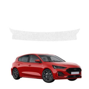 Balta techninė apsauginė danga bagažinės slenksčiui Ford Focus ST-Line X hečbekas Facelift (2021-2025) GRIZZ HeavyDuty White