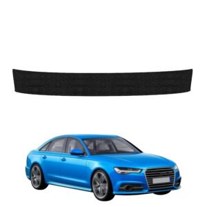 Juoda techninė apsauginė danga bagažinės slenksčiui Audi A6 C7 Sedan Facelifting (2014-2018) GRIZZ HeavyDuty Black