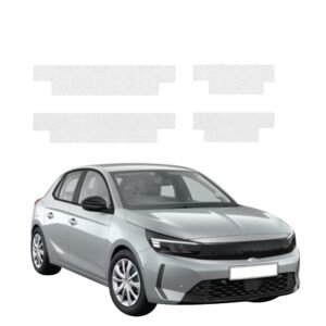 Komplektas 4w1 Balta techninė apsauginė danga slenksčiams Opel Corsa (2023-2026) GRIZZ HeavyDuty White