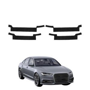Komplektas 4w1 Juoda techninė apsauginė danga slenksčiams Audi A6 C7 Sedan (2011-2014) GRIZZ HeavyDuty Black