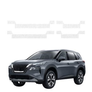 Komplektas 4w1 Balta techninė apsauginė danga slenksčiams Nissan X-Trail Facelift (2024-2026) GRIZZ HeavyDuty White