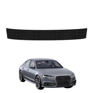 Juoda techninė apsauginė danga bagažinės slenksčiui Audi A6 C7 Sedan (2011-2014) GRIZZ HeavyDuty Black