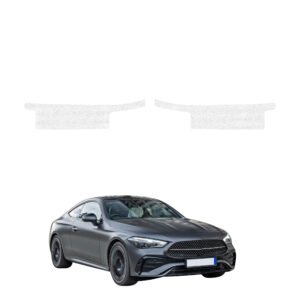 Komplektas 2w1 Balta techninė apsauginė danga slenksčiams Mercedes CLE 300 (2023-2026) GRIZZ HeavyDuty White