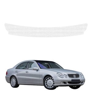 Balta techninė apsauginė danga bagažinės slenksčiui Mercedes Benz E Klasa W211 Sedan (2002-2009) GRIZZ HeavyDuty White
