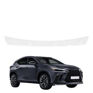 Balta techninė apsauginė danga bagažinės slenksčiui Lexus NX 350h (2021-2023) GRIZZ HeavyDuty White