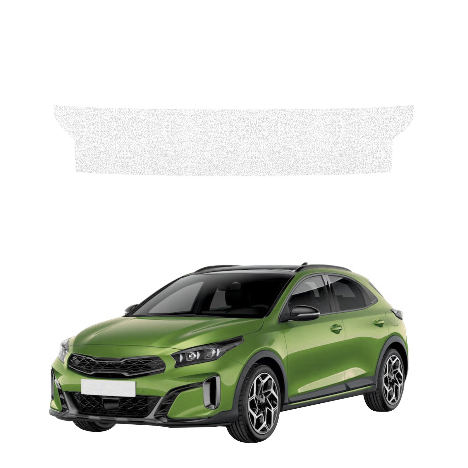 Balta techninė apsauginė danga bagažinės slenksčiui Kia XCeed (2022-2025) GRIZZ HeavyDuty White