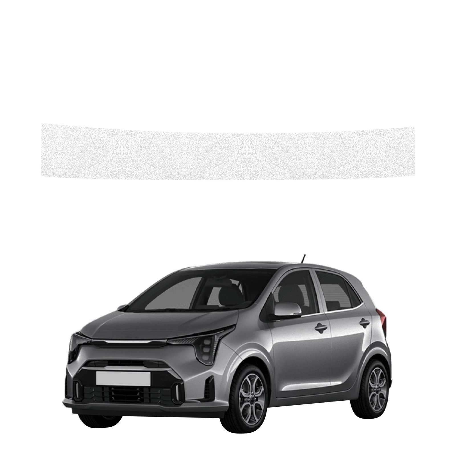 Balta techninė apsauginė danga bagažinės slenksčiui Kia Picanto (2023-2026) GRIZZ HeavyDuty White
