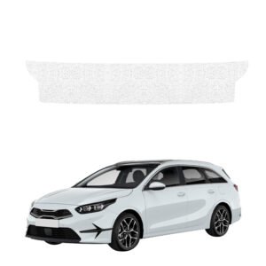 Balta techninė apsauginė danga bagažinės slenksčiui Kia Ceed SW universalas (2021-2025) GRIZZ HeavyDuty White