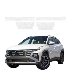 Komplektas 4w1 Balta techninė apsauginė danga slenksčiams Hyundai Tucson Facelift (2024-2026) GRIZZ HeavyDuty White