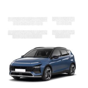 Komplektas 4w1 Balta techninė apsauginė danga slenksčiams Hyundai Bayon (2024-2026) GRIZZ HeavyDuty White