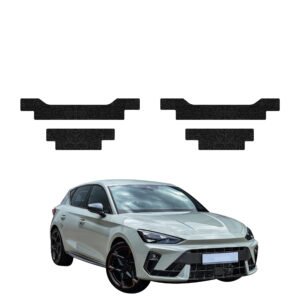 Komplektas 4w1 Juoda techninė apsauginė danga slenksčiams Cupra Leon hečbekas (2024-2026) GRIZZ HeavyDuty Black