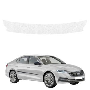 Balta techninė apsauginė danga bagažinės slenksčiui Skoda Octavia 4 hečbekas (2019-2024) GRIZZ HeavyDuty White