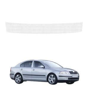 Balta techninė apsauginė danga bagažinės slenksčiui Skoda Octavia 2 (2004-2008) GRIZZ HeavyDuty White