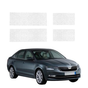 Komplektas 4w1 Balta techninė apsauginė danga slenksčiams Skoda Octavia 3 (2017-2020) GRIZZ HeavyDuty White