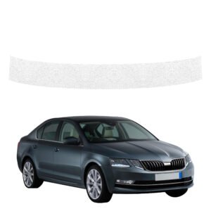 Balta techninė apsauginė danga bagažinės slenksčiui Skoda Octavia 3 (2017-2020) GRIZZ HeavyDuty White